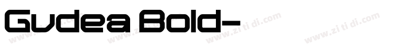 Gudea Bold字体转换